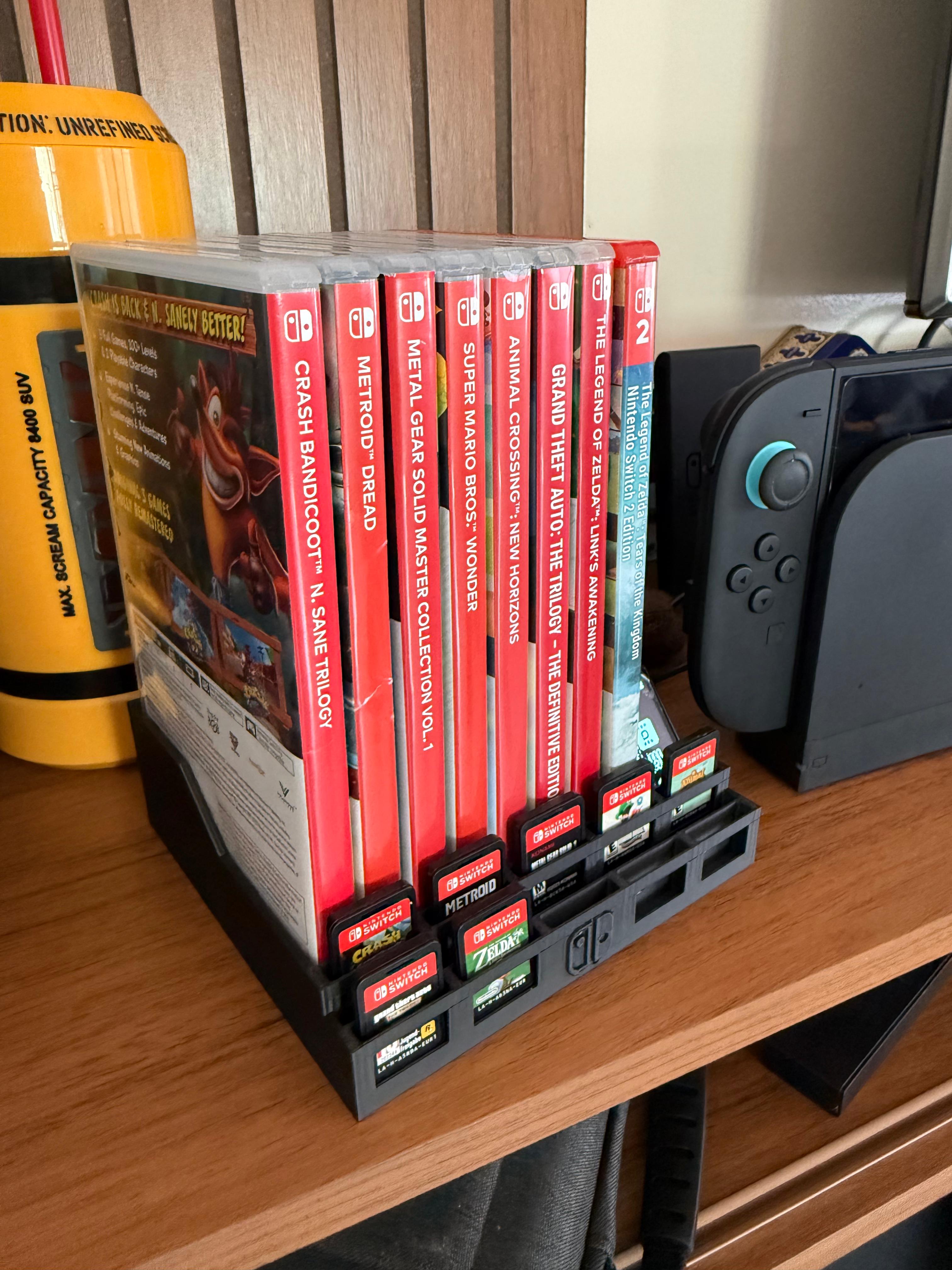 Orgnanizador de jogos e cartuchos nintendo switch